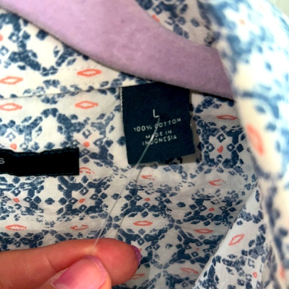 SOLD 🔥NWOT Perry Ellis button down Men’s M. 100% cotton - Picture 4 of 4